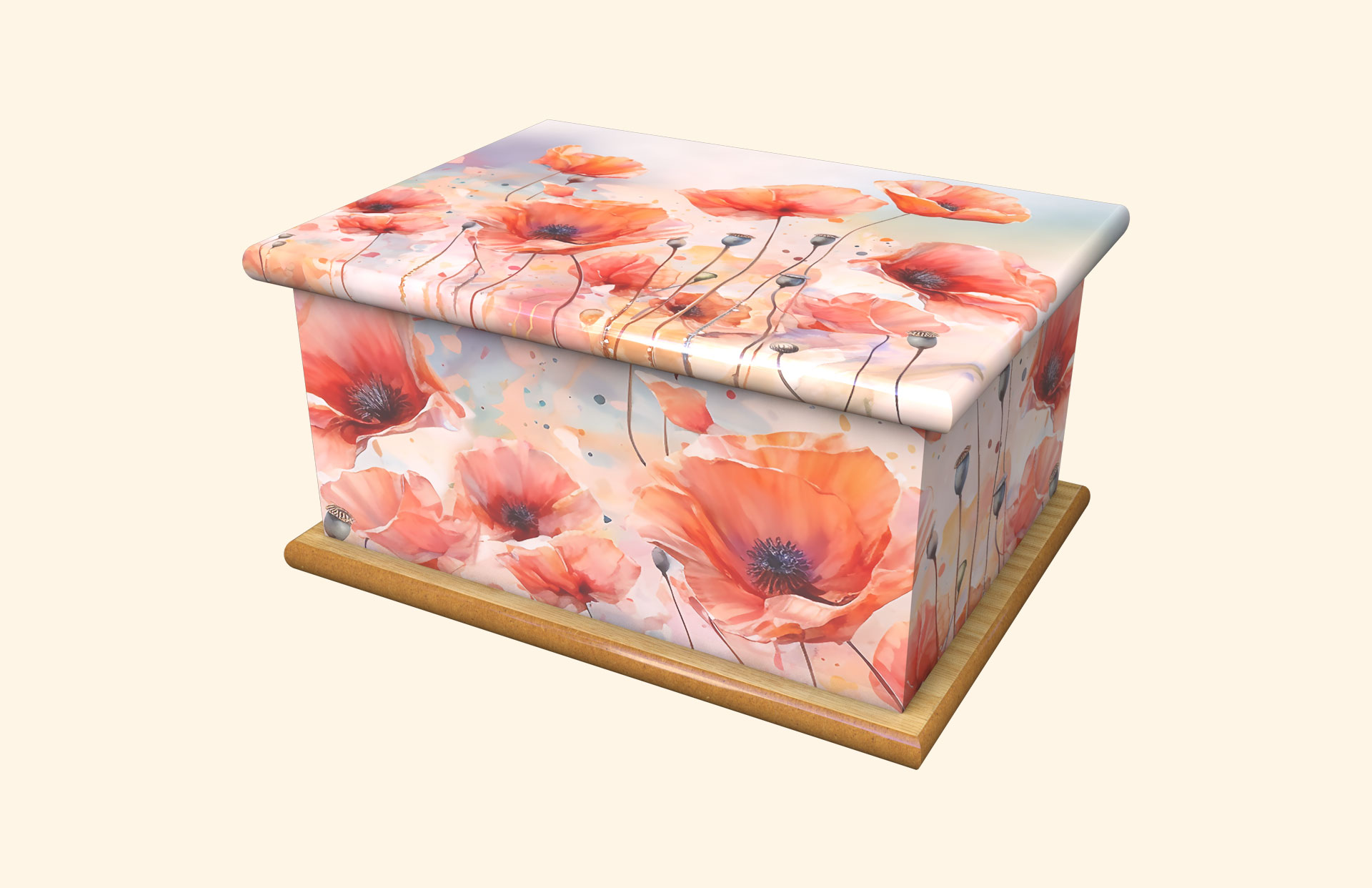 Dear Thelma adult ashes casket